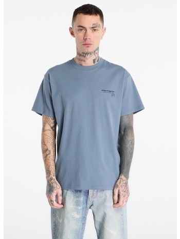 t-shirt carhartt wip s/s garble t-shirt unisex velvet blue m