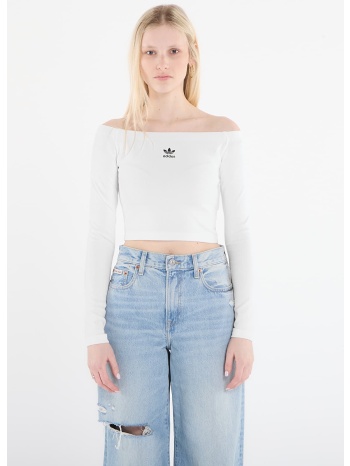 t-shirt adidas ess rib ls white s σε προσφορά
