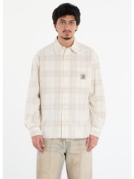 πουκάμισο carhartt wip l/s wilber shirt unisex wilber check/ natural s