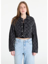 μπουφάν calvin klein jeans articulated denim jacket black m