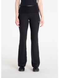 παντελόνια nike sportswear chill knit women`s mid-rise tight ribbed pants black/ sail l