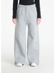 φόρμα nike sportswear phoenix fleece women`s high-waisted wide-leg pants dk grey heather/ sail xs