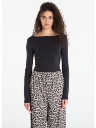 t-shirt urban classics ladies slim fit longsleeve black m