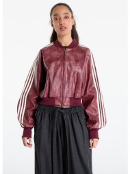 μπουφάν adidas sst plthr jkt maroon m