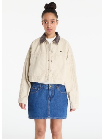 μπουφάν adidas p ess canvas tracktop jacket stone khaki xs σε προσφορά