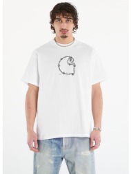 t-shirt carhartt wip s/s barbwire c t-shirt unisex white l