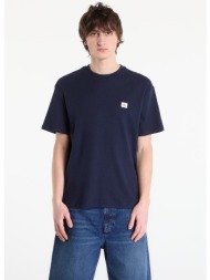 t-shirt calvin klein jeans ss waffle badge crew tee blue xl