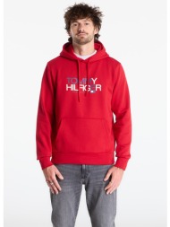φούτερ tommy hilfiger brand love big text hoody medium red l