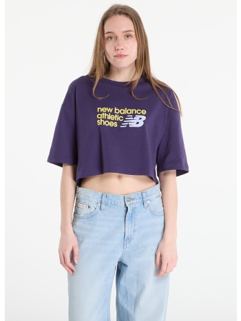 t-shirt new balance athletics premium chest logo cropped σε προσφορά