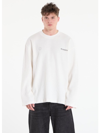 φούτερ allsaints emblem ls crew cottage white xl σε προσφορά