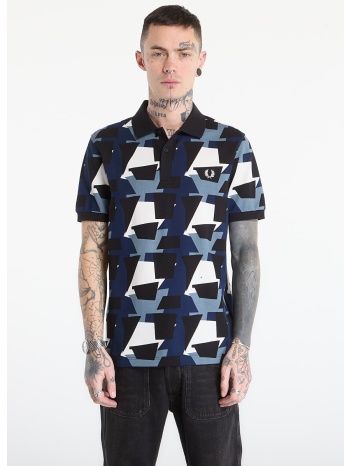 t-shirt fred perry fragment print polo shirt ecru l σε προσφορά