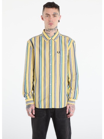 πουκάμισο fred perry relaxed stripe shirt lemon barley l σε προσφορά