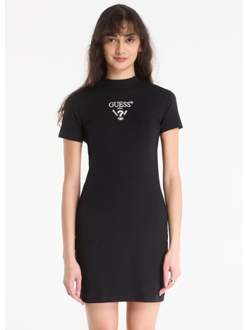 φόρεμα guess colette jersey dress black/ salt multi l σε προσφορά