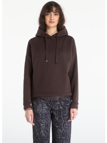 φούτερ allsaints nia lace hoody bottle brown xs