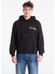 φούτερ calvin klein jeans eu 350terry ck graphic hoodie black xl