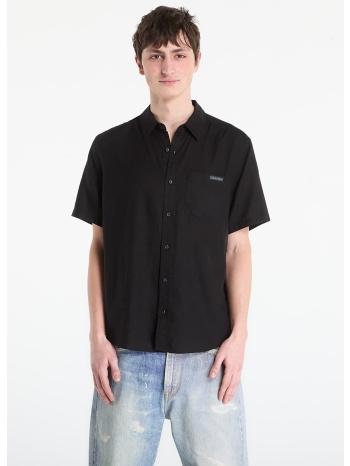 πουκάμισο calvin klein jeans ss solid causal line shirt σε προσφορά