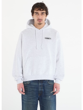 φούτερ obey oval cities hood ash grey l