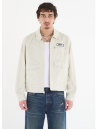μπουφάν obey walter work jacket silver birch faded wash xl