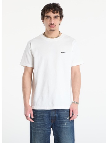t-shirt obey bold icon face pigment vintage white xl