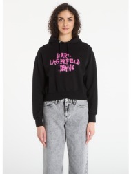 φούτερ karl lagerfeld jeans reg graffiti hoodie black s