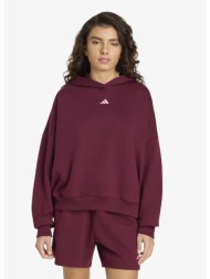 φούτερ adidas w 3 stripes fleece studio hoodie maroon m