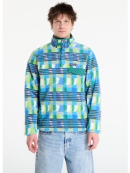 φούτερ patagonia m`s lightweight synchilla® snap-t® fleece pullover painted lines/ shore blue l