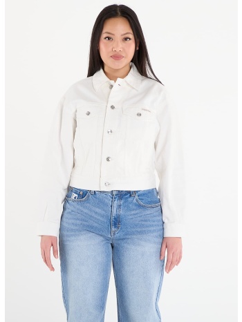 μπουφάν calvin klein 90s trucker jacket chalk white m σε προσφορά