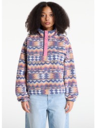 μπουφάν columbia helvetia™ ii cropped sherpa half snap fleece with print sea salt/ retrotree m