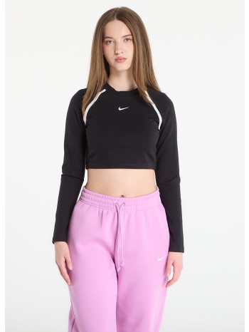 t-shirt nike sportswear women`s tight long-sleeve cropped