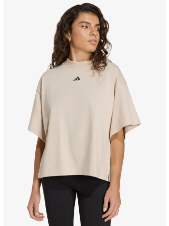 t-shirt adidas w 3-stripes gfx tee2 beige l