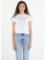 t-shirt karl lagerfeld jeans slim ss reflection tee white s