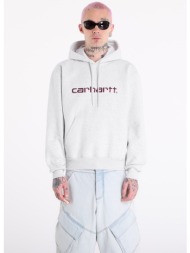 φούτερ carhartt wip hooded carhartt sweat unisex ash heather/ cozy purple xl
