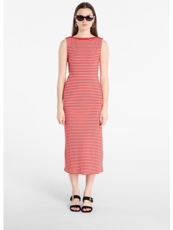 φόρεμα tommy hilfiger 5x2 slim slash-nk dress breton stripe
