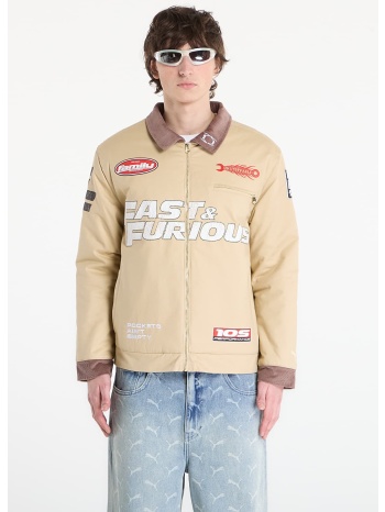 μπουφάν puma x fast & furious jacket cashew brown xs σε προσφορά