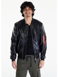 μπουφάν alpha industries ma-1 vf vegan leather black xxl
