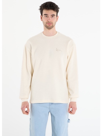 t-shirt karl kani signature waffle longsleeve white m
