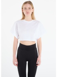 t-shirt under armour cropped script ss tee white s