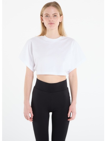 t-shirt under armour cropped script ss tee white s