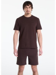 t-shirt hugo boss pyjama t-shirt with embroidered logo dark brown s