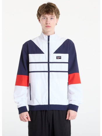 μπουφάν reebok heritage logo track top white/ navy/ red m