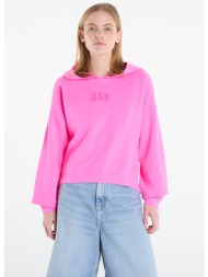 φούτερ gap v-gap mini arch pullover pink m