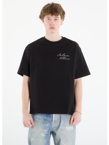 t-shirt calvin klein jeans 16s april graphic se tee black l σε προσφορά