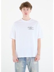t-shirt calvin klein jeans 16s april graphic se tee white l