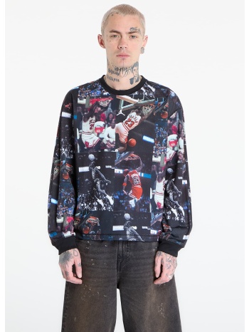 t-shirt jordan flight men`s printed long-sleeve jersey