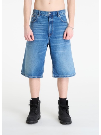 σορτς calvin klein jeans long short washed em blue 31
