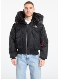 μπουφάν alpha industries 45p hooded custom black xl