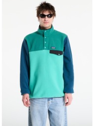 φούτερ patagonia m`s lightweight synchilla® snap-t® fleece pullover aqua stone m