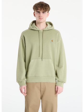 φούτερ carhartt wip hooded nelson sweat unisex gentle green