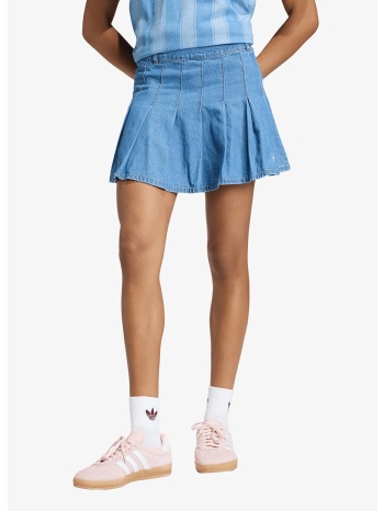 φούστα adidas denim pleated skirt indigo denim 34