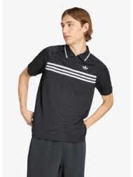 t-shirt adidas chest stripes slim polo black l